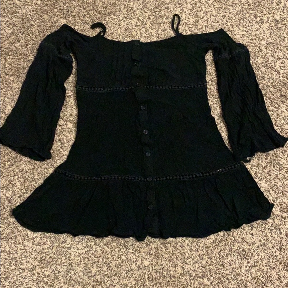 Cute long sleeve off the shoulder shirt